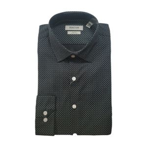 Kenneth Cole Reaction Men's Black Dress Fit L NWT